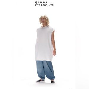 Telfar Cap Tunic - White - Size XS/S